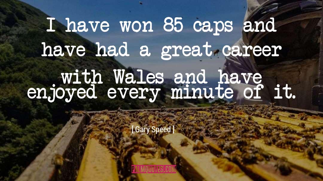 Gary Speed Quotes: I have won 85 caps