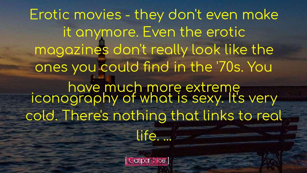 Gaspar Noe Quotes: Erotic movies - they don't