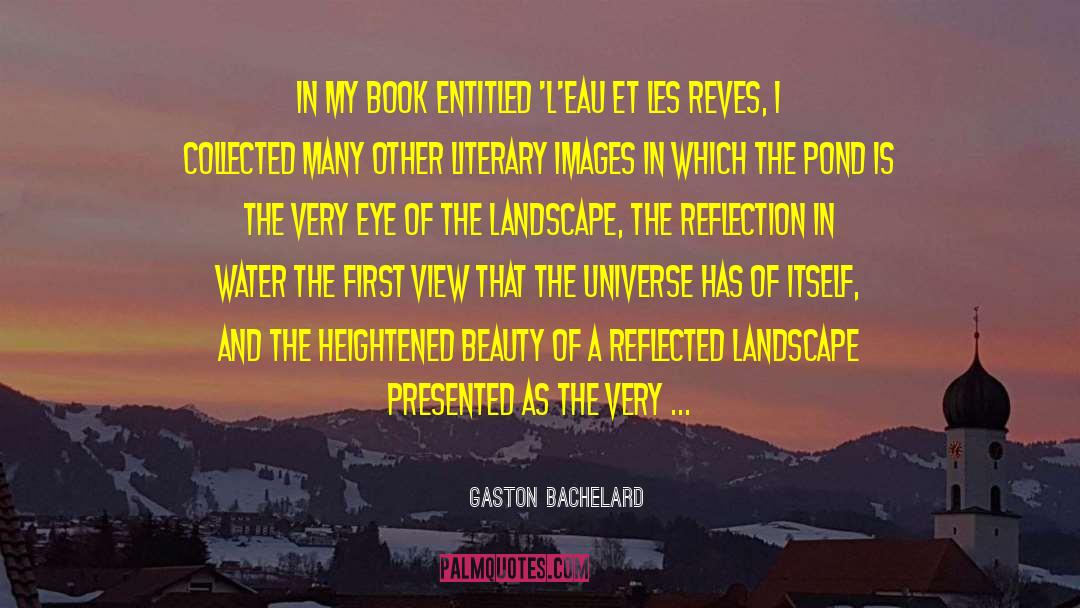 Gaston Bachelard Quotes: In my book entitled 'L'eau