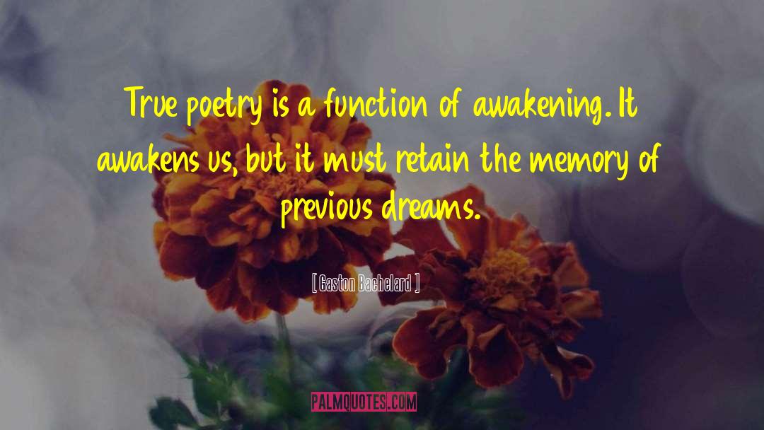 Gaston Bachelard Quotes: True poetry is a function