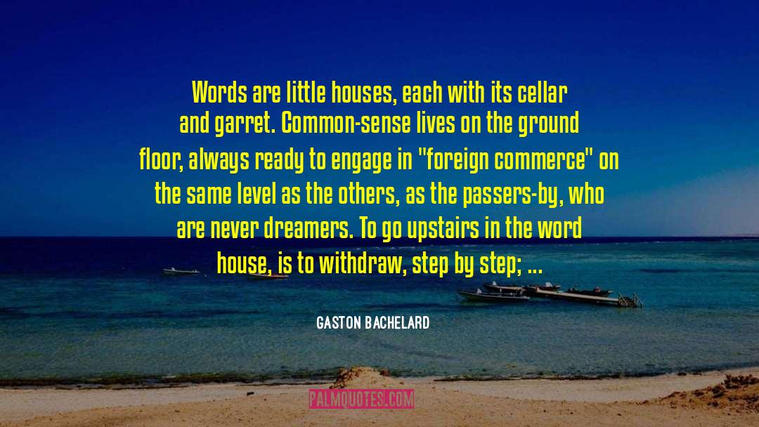 Gaston Bachelard Quotes: Words are little houses, each