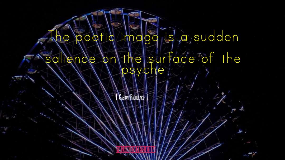 Gaston Bachelard Quotes: The poetic image is a