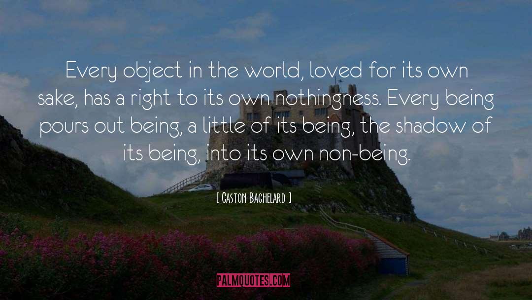 Gaston Bachelard Quotes: Every object in the world,