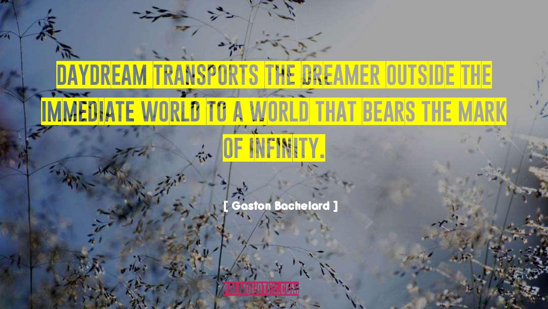 Gaston Bachelard Quotes: Daydream transports the dreamer outside