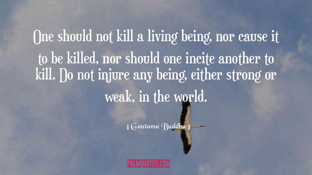 Gautama Buddha Quotes: One should not kill a