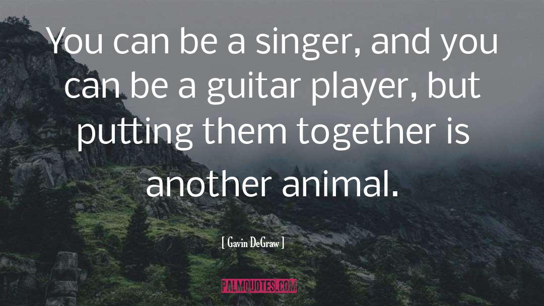 Gavin DeGraw Quotes: You can be a singer,
