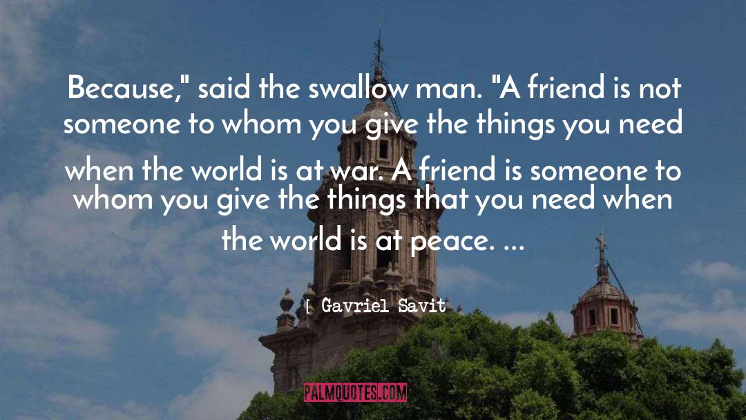 Gavriel Savit Quotes: Because,
