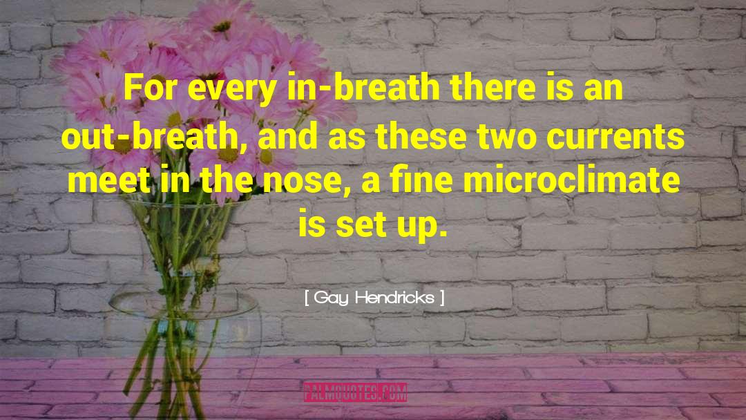 Gay Hendricks Quotes: For every in-breath there is