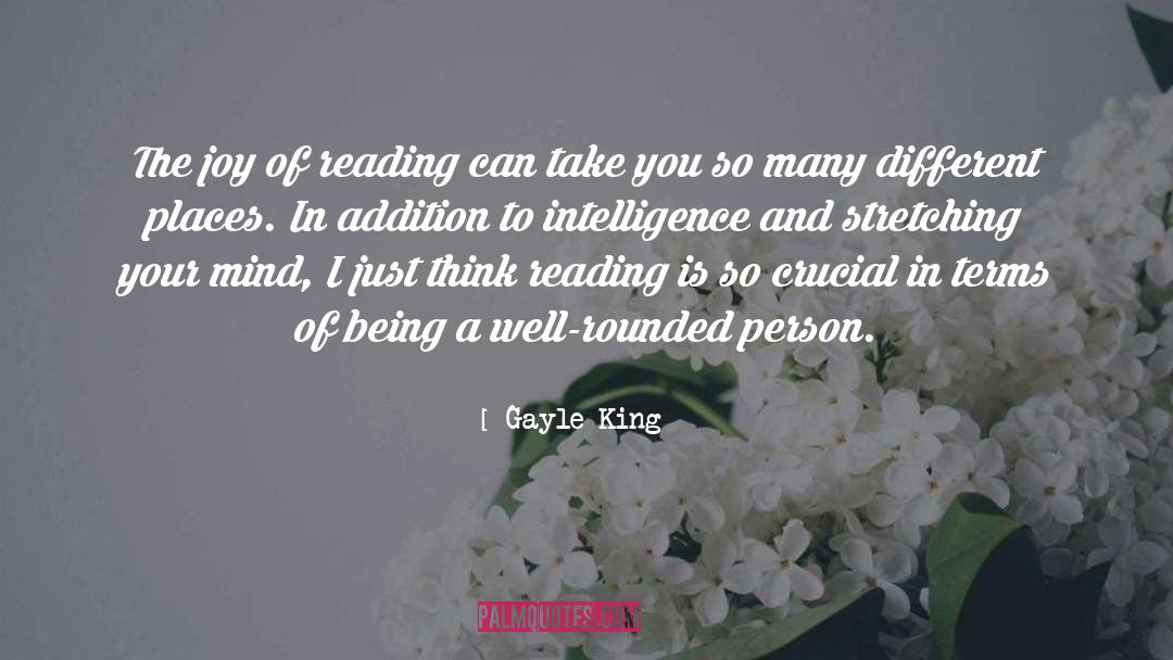 Gayle King Quotes: The joy of reading can