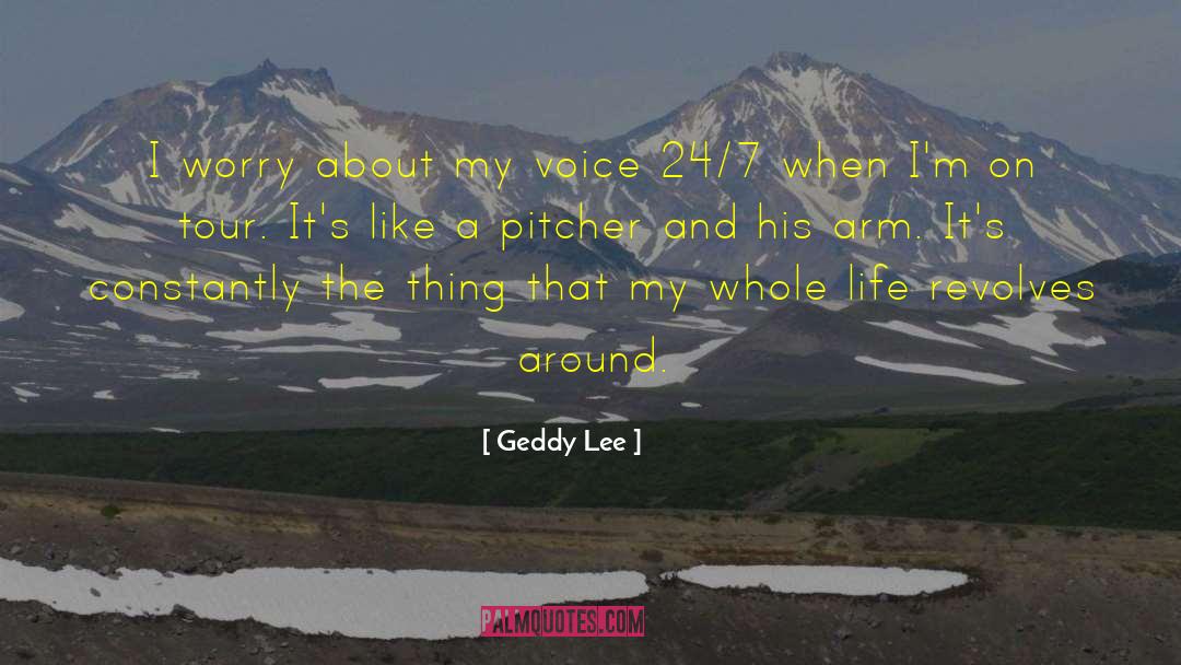 Geddy Lee Quotes: I worry about my voice
