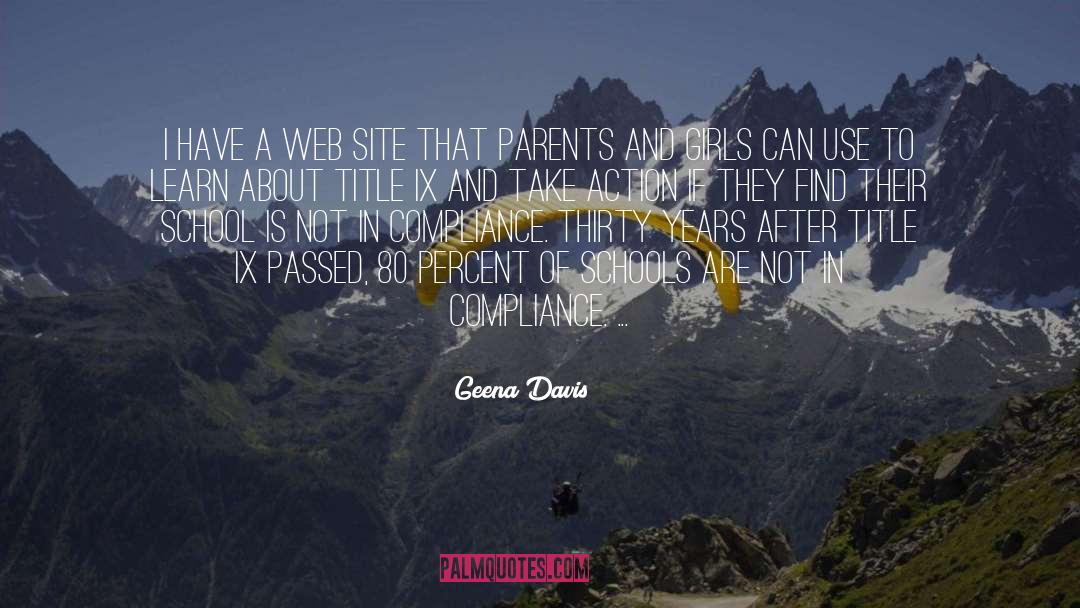 Geena Davis Quotes: I have a Web site