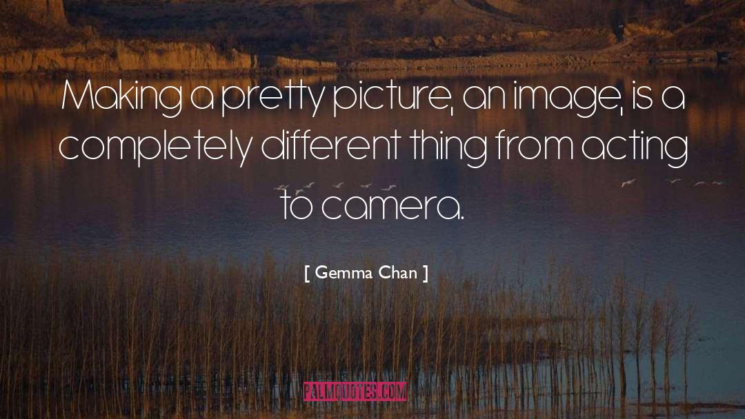 Gemma Chan Quotes: Making a pretty picture, an