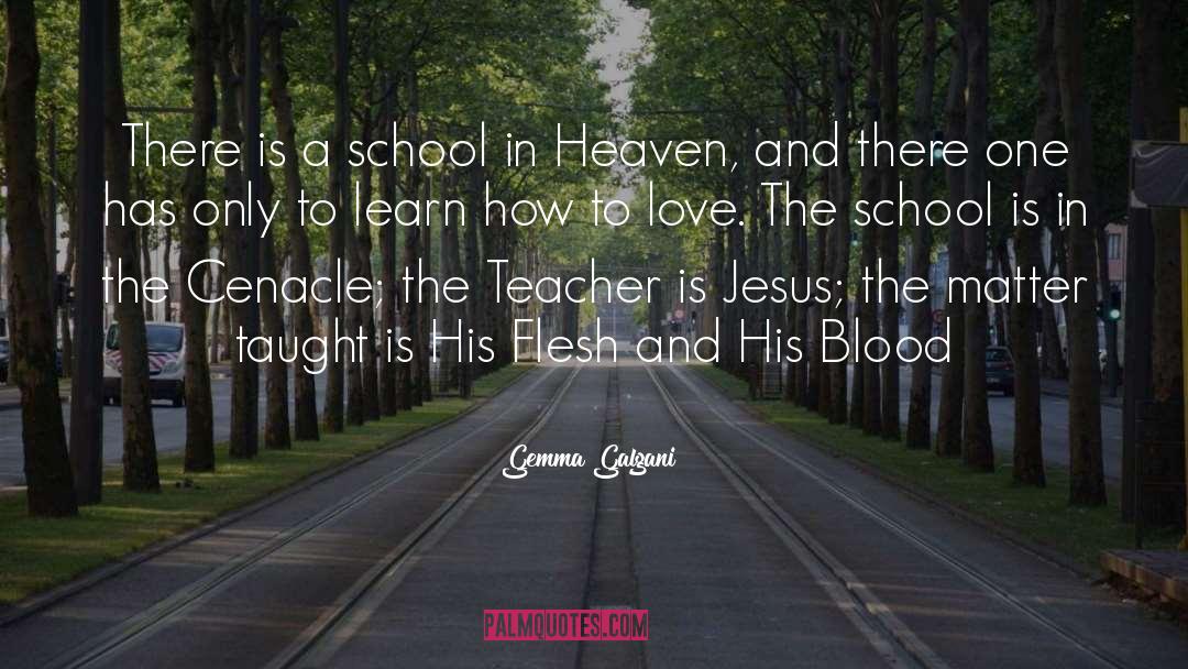Gemma Galgani Quotes: There is a school in