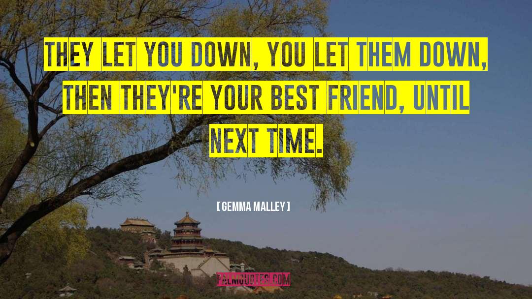 Gemma Malley Quotes: They let you down, you