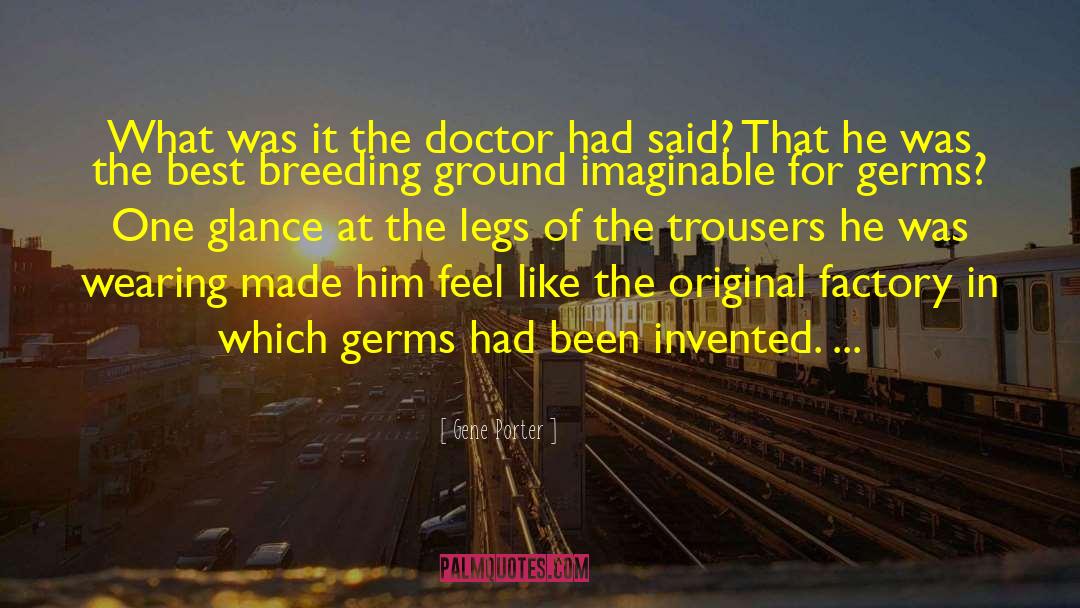 Gene Porter Quotes: What was it the doctor