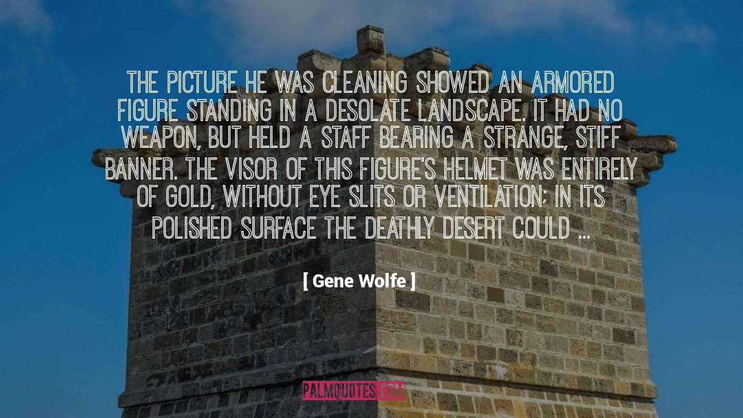 Gene Wolfe Quotes: The picture he was cleaning