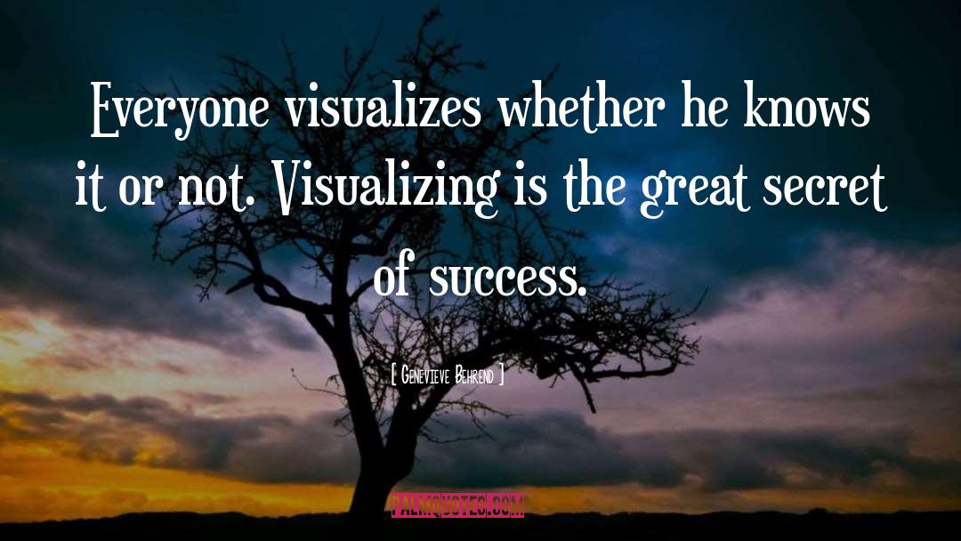Genevieve Behrend Quotes: Everyone visualizes whether he knows