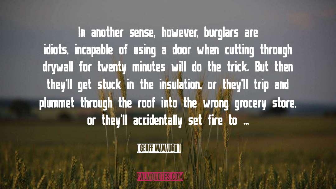 Geoff Manaugh Quotes: In another sense, however, burglars