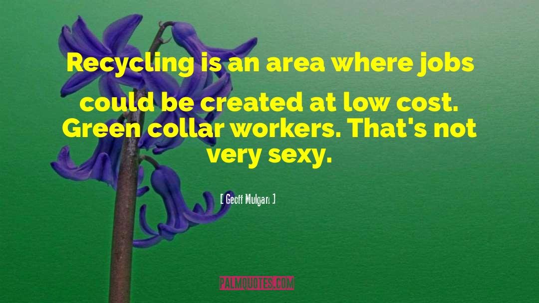 Geoff Mulgan Quotes: Recycling is an area where