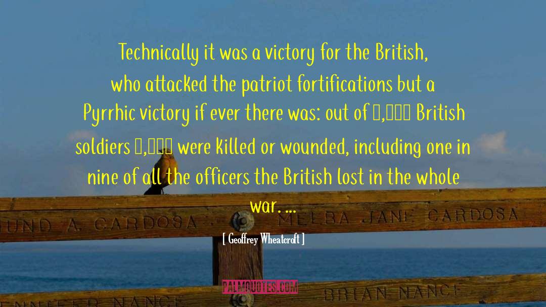Geoffrey Wheatcroft Quotes: Technically it was a victory