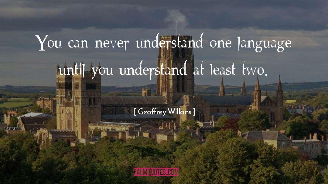 Geoffrey Willans Quotes: You can never understand one