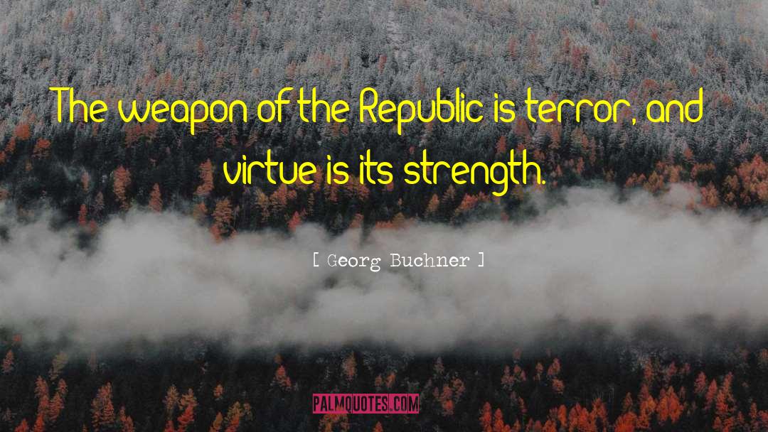 Georg Buchner Quotes: The weapon of the Republic