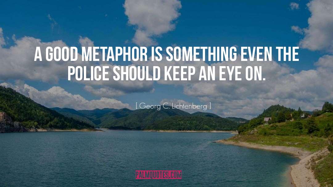 Georg C. Lichtenberg Quotes: A good metaphor is something