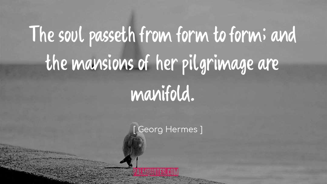 Georg Hermes Quotes: The soul passeth from form