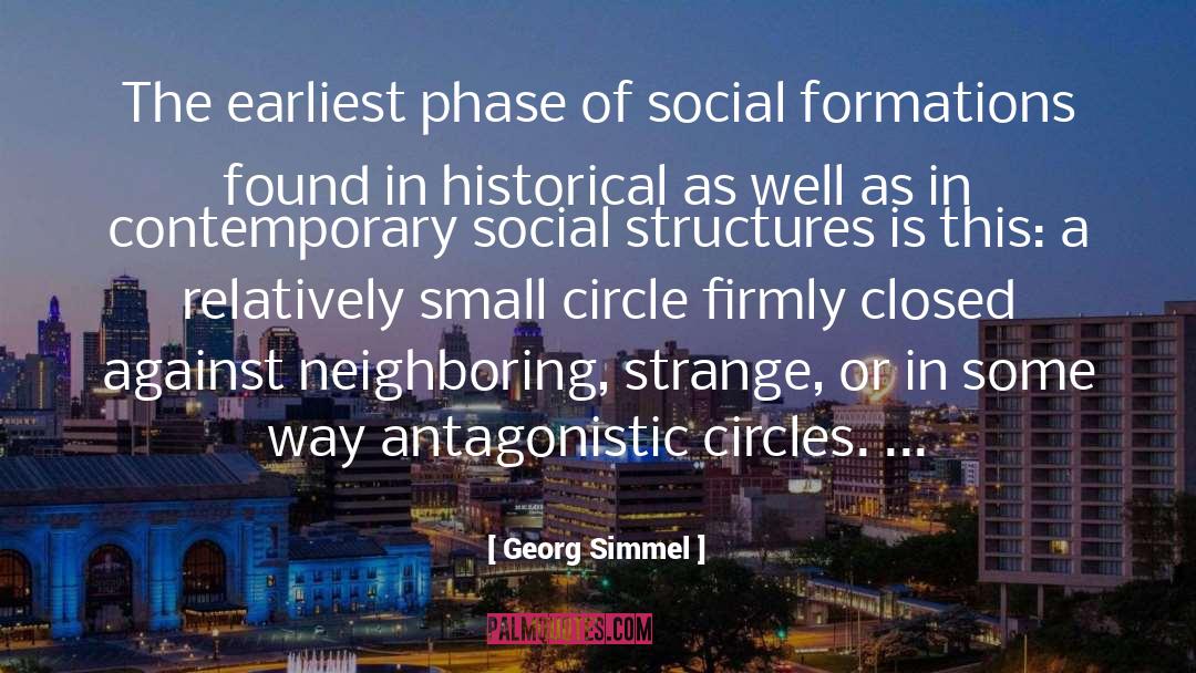 Georg Simmel Quotes: The earliest phase of social
