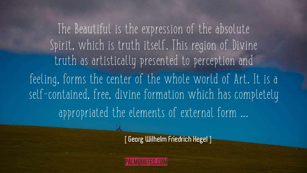 Georg Wilhelm Friedrich Hegel Quotes: The Beautiful is the expression