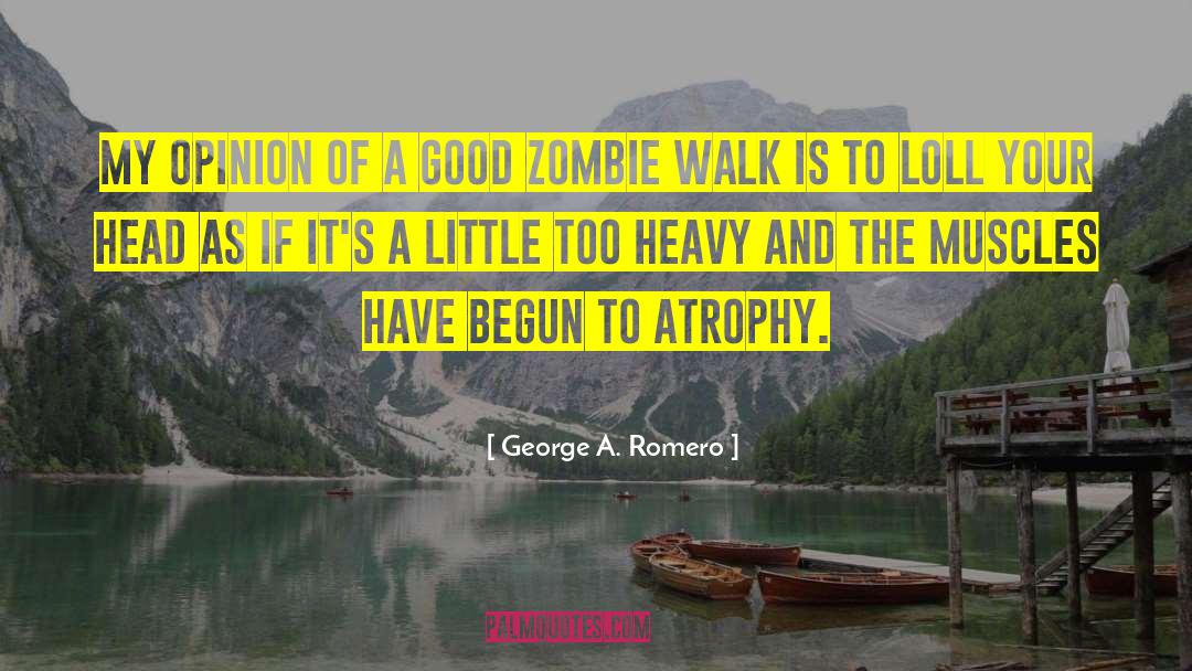 George A. Romero Quotes: My opinion of a good