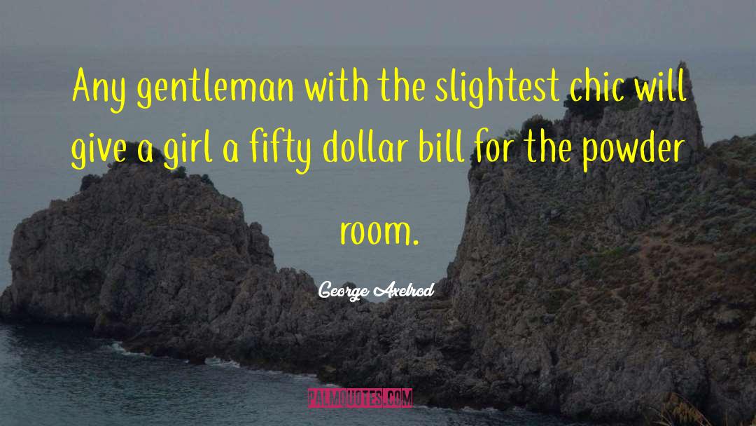 George Axelrod Quotes: Any gentleman with the slightest