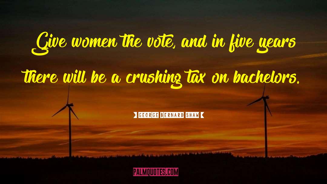 George Bernard Shaw Quotes: Give women the vote, and