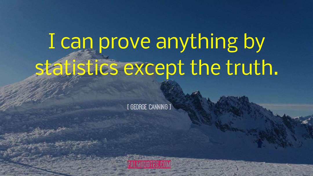 George Canning Quotes: I can prove anything by