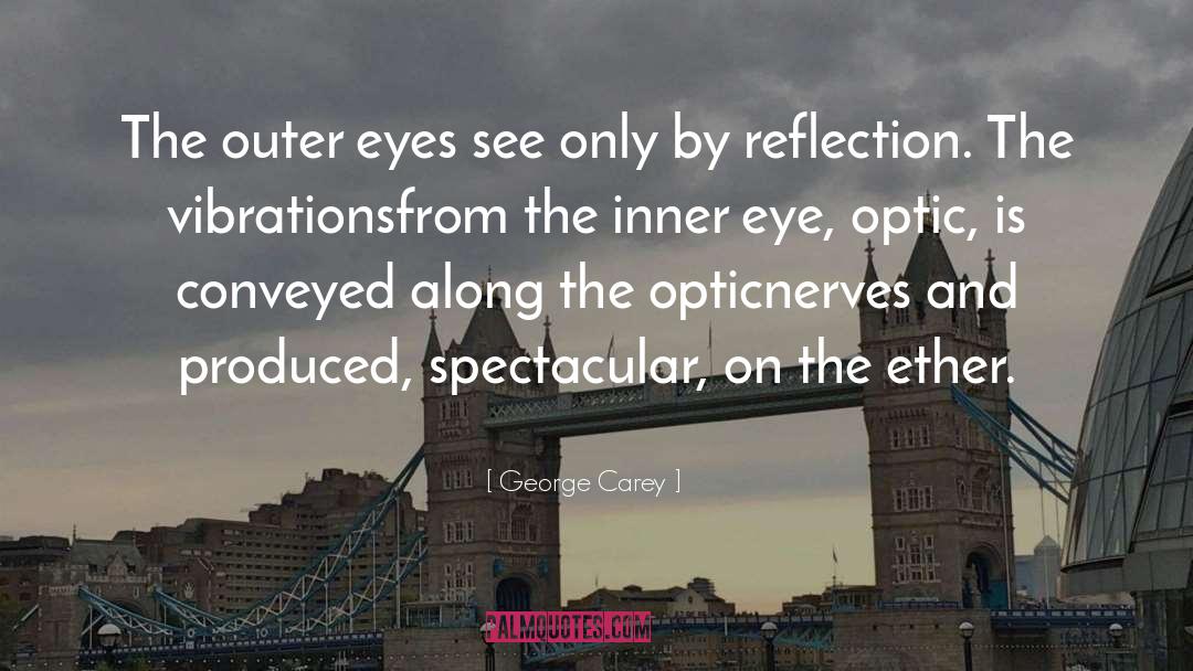 George Carey Quotes: The outer eyes see only