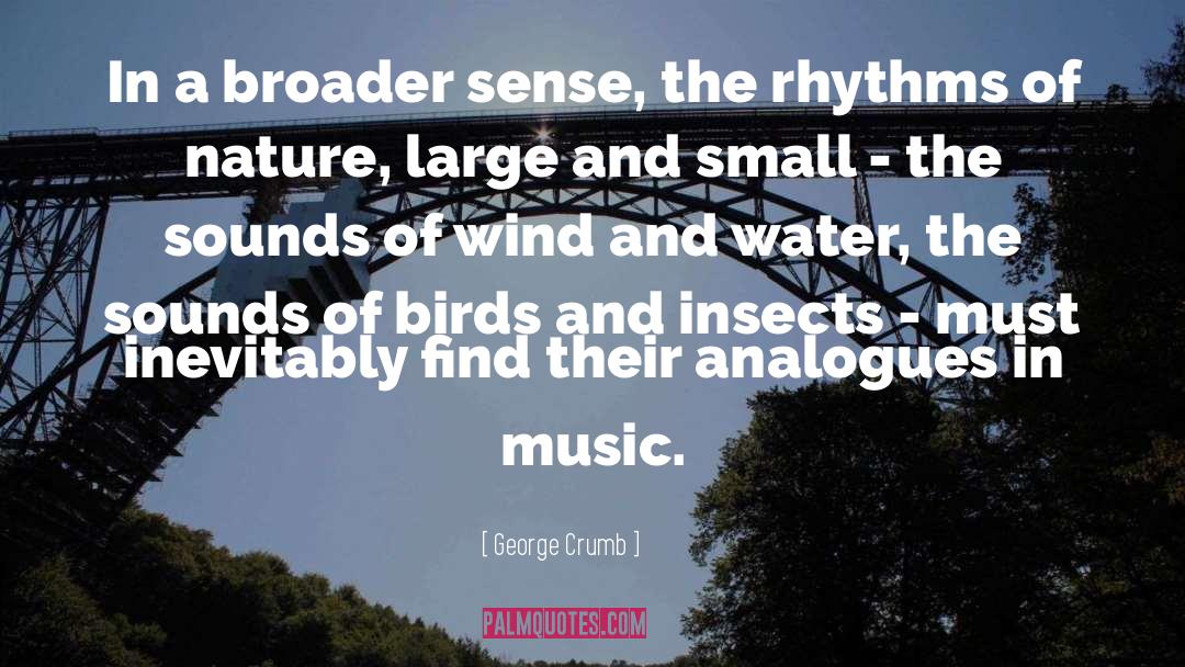 George Crumb Quotes: In a broader sense, the