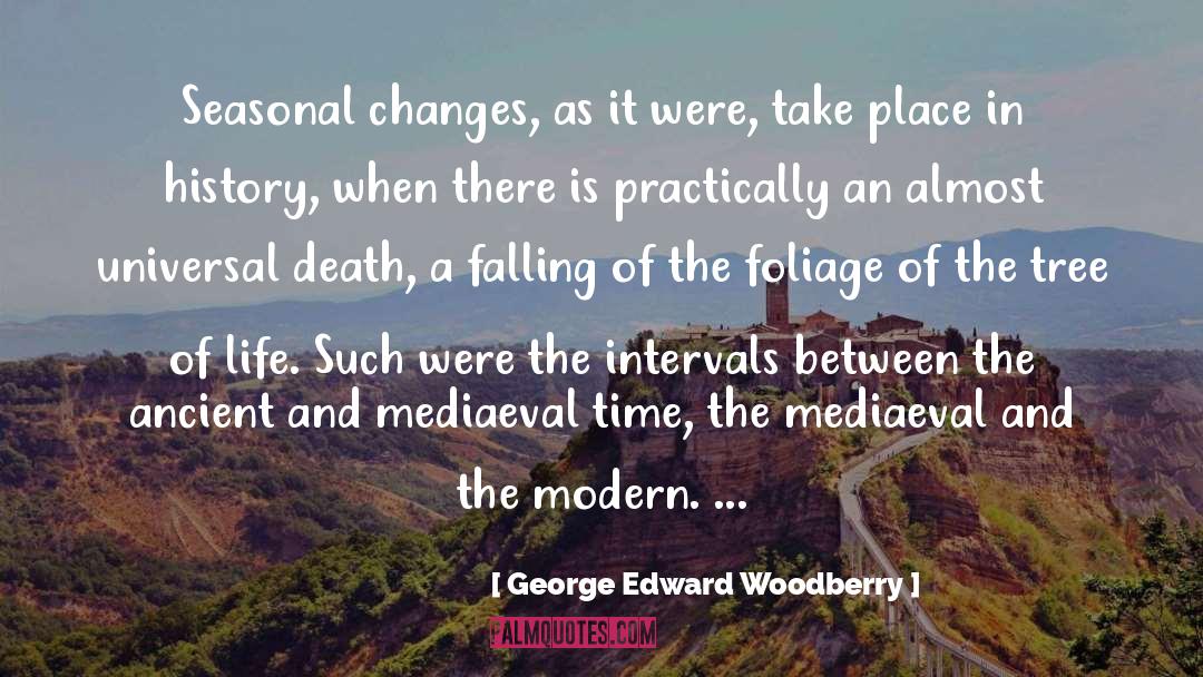 George Edward Woodberry Quotes: Seasonal changes, as it were,