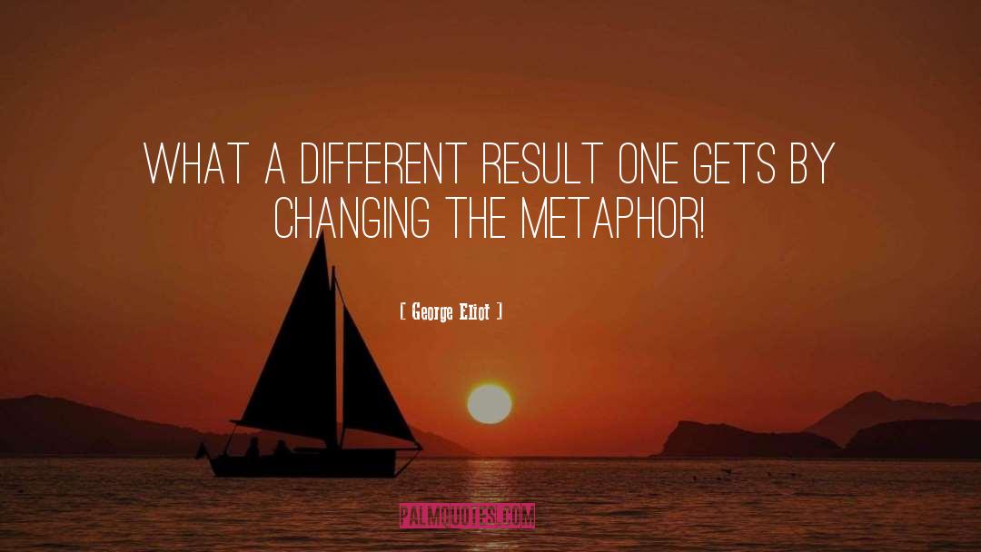 George Eliot Quotes: What a different result one