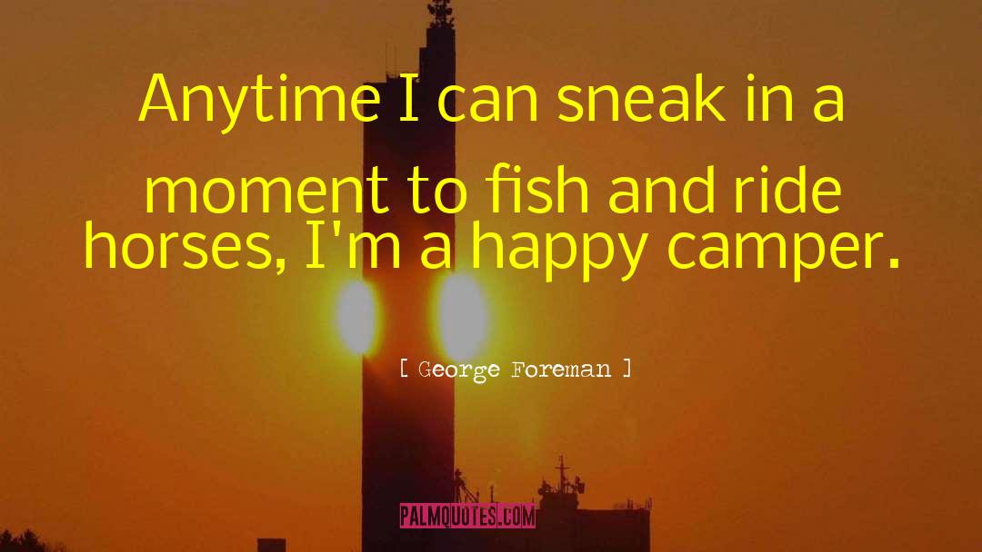 George Foreman Quotes: Anytime I can sneak in