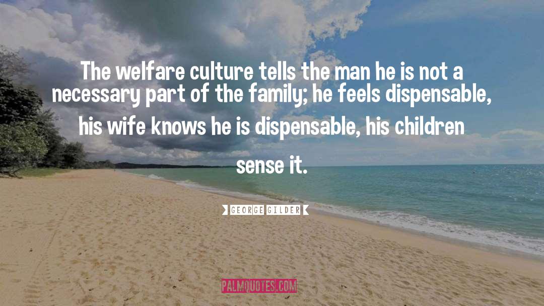 George Gilder Quotes: The welfare culture tells the