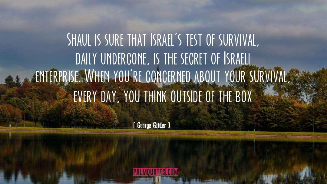 George Gilder Quotes: Shaul is sure that Israel's