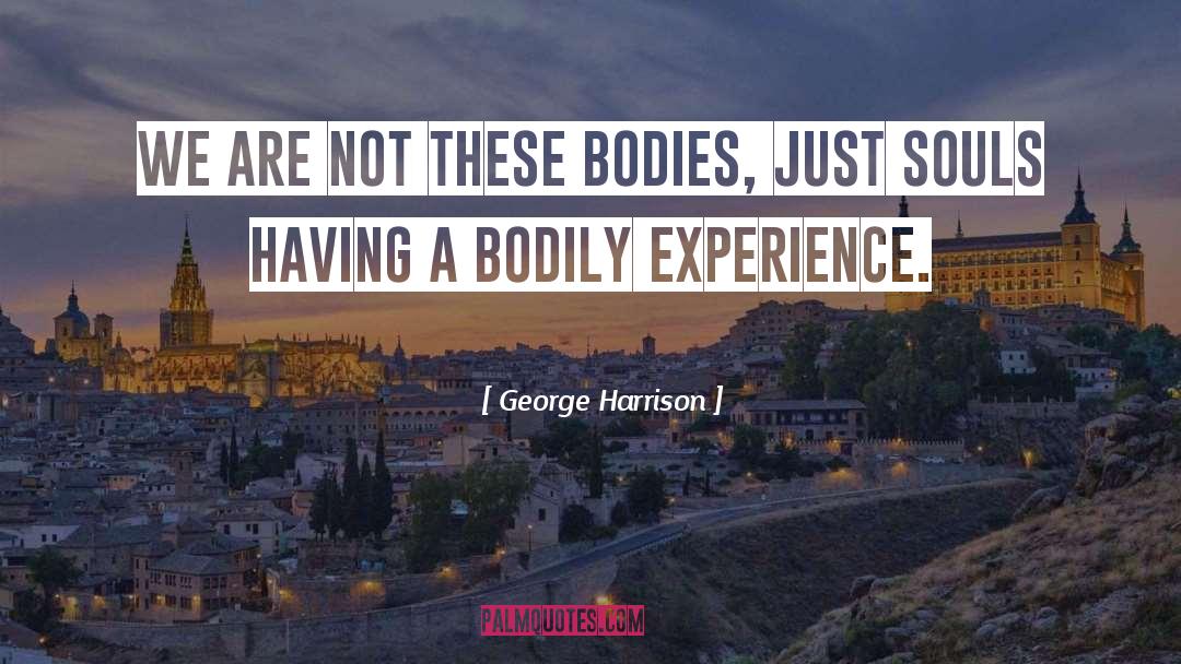 George Harrison Quotes: We are not these bodies,