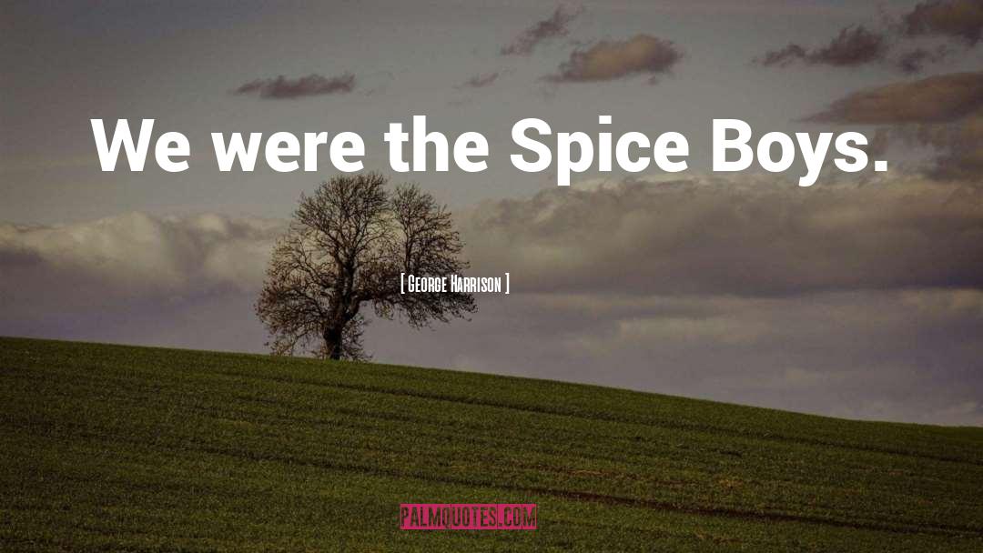 George Harrison Quotes: We were the Spice Boys.