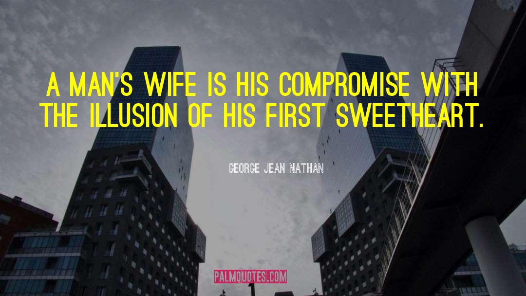 George Jean Nathan Quotes: A man's wife is his