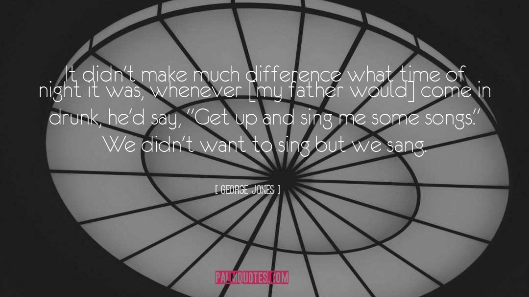 George Jones Quotes: It didn't make much difference