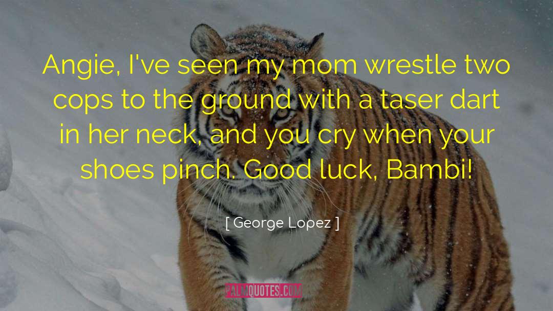 George Lopez Quotes: Angie, I've seen my mom