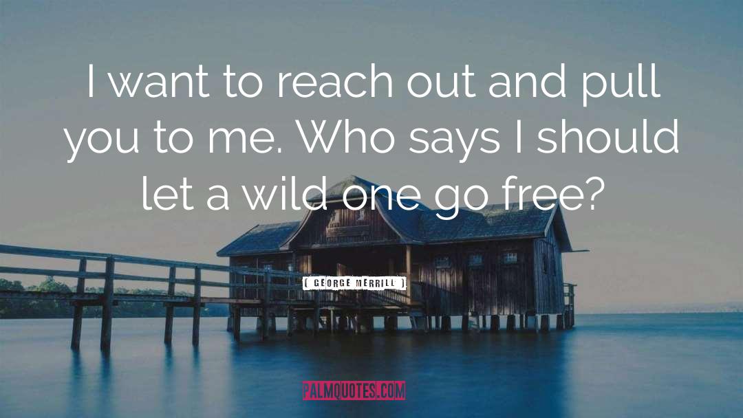 George Merrill Quotes: I want to reach out