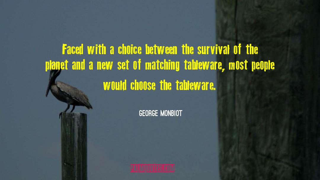 George Monbiot Quotes: Faced with a choice between
