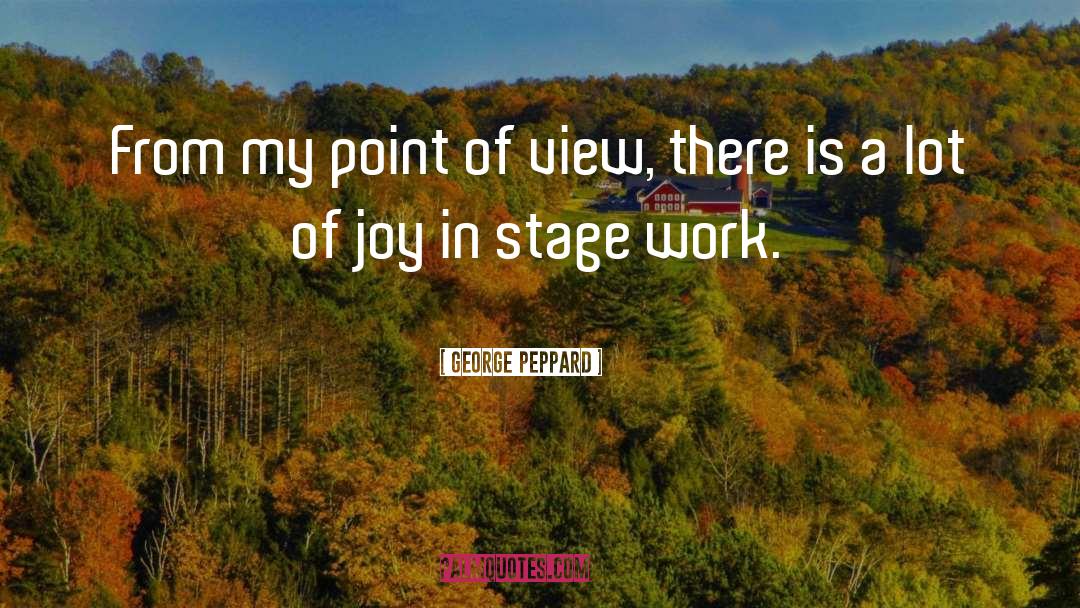 George Peppard Quotes: From my point of view,