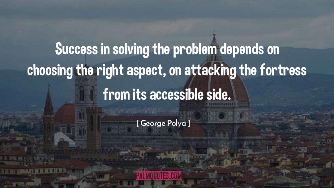 George Polya Quotes: Success in solving the problem